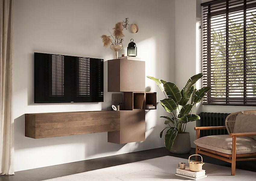 INOSIGN Wohnwand "INFINITY, 4tlg. Breite 222 cm, Höhe variabel, Wohnwand", günstig online kaufen