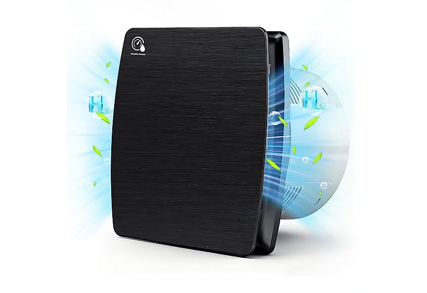 XERSEK Badlüfter 6" Wandventilator Leiser Abluftventilator mit Feuchtesenso günstig online kaufen