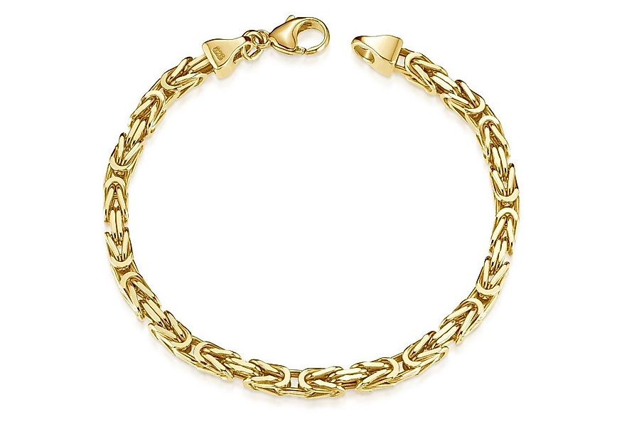 Materia Königsarmband Herren Gold massiv 5mm 19-24cm SA-145, Sterlingsilber günstig online kaufen
