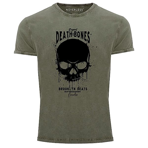 Neverless Print-Shirt Neverless® Herren T-Shirt Vintage günstig online kaufen