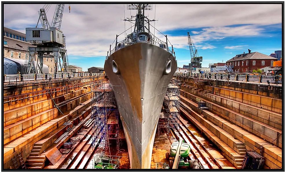 Papermoon Infrarotheizung »Schiff im hafen«, sehr angenehme Strahlungswärme günstig online kaufen