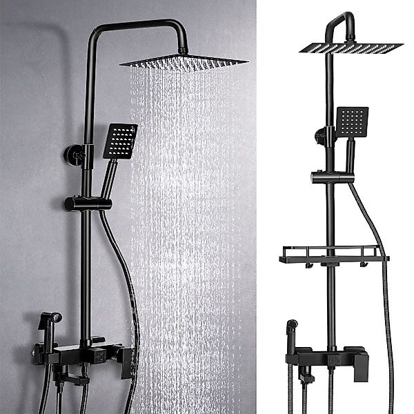 oyajia Duschsystem Edelstahl Brausegarnituren Duscharmatur, Regendusche günstig online kaufen