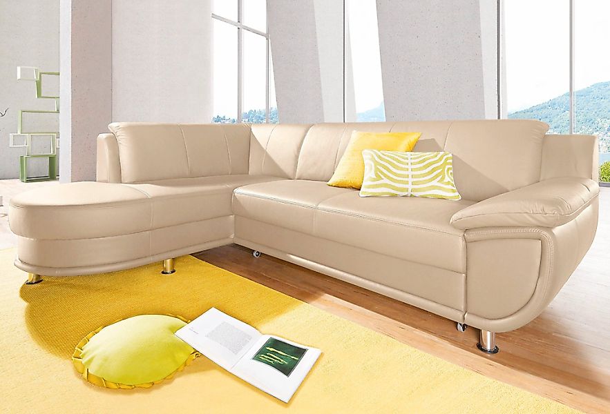 TRENDMANUFAKTUR Ecksofa "Rondo, zeitlos und elegant, bequem, L-Form", wahlw günstig online kaufen