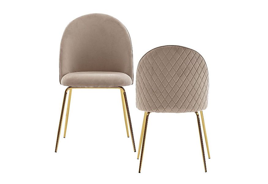 KADIMA DESIGN Esszimmerstuhl Skandinavischer Küchenstuhl 2er Set mit Diaman günstig online kaufen