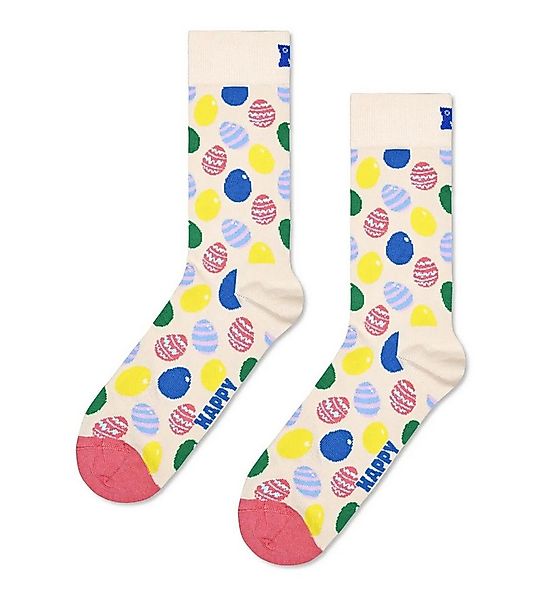 Happy Socks Socken Tagessocke Crew Egg (Osterei) beige - 1 Paar günstig online kaufen