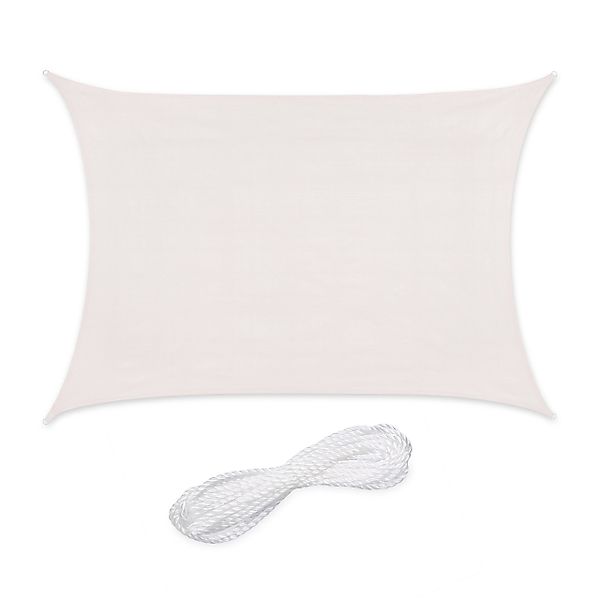 relaxdays Sonnensegel Rechteckiges Sonnensegel HDPE, (1-tlg), günstig online kaufen