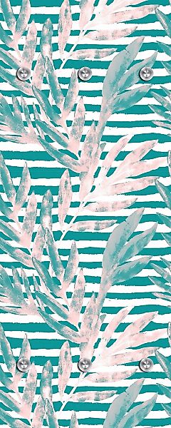 queence Garderobenleiste "Tropisch" mit 6 Haken, 50 x 120 cm günstig online kaufen