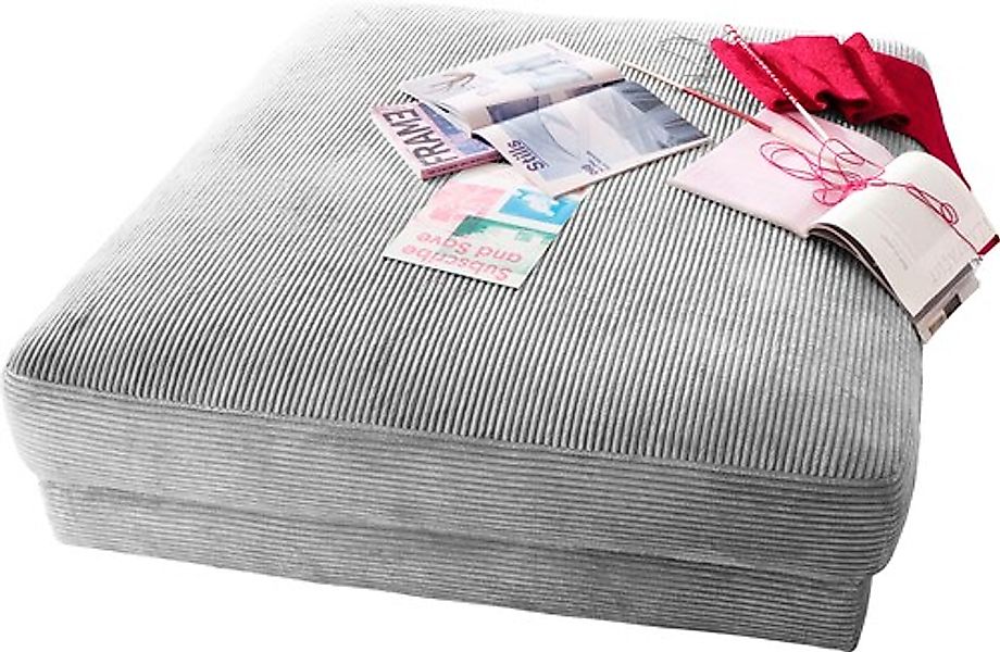 PLACES OF STYLE Hocker »Enisa« passend zum "Enisa"-Sofa, Bezug in Cord günstig online kaufen