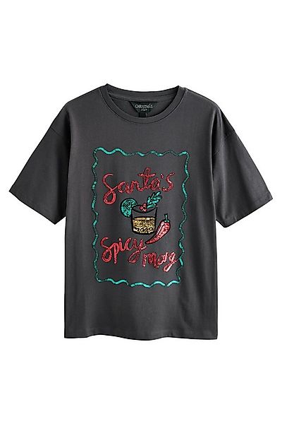Next Paillettenshirt Pailletten-T-Shirt, Spice Margarita (1-tlg) günstig online kaufen
