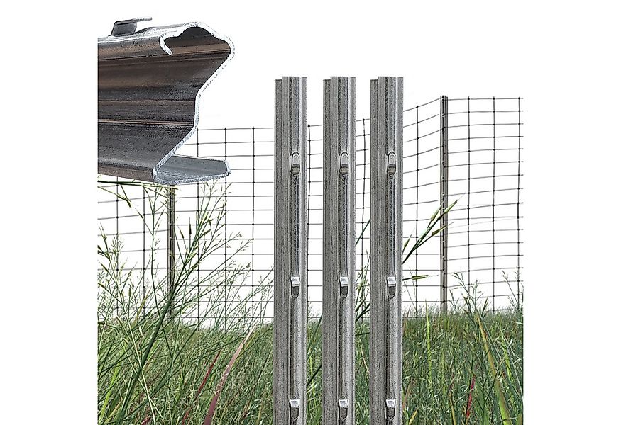 TRUTZHOLM Zaunpfosten Z-Profil Zaunpfosten 200 cm feuerverzinkt 10x Zaunpfä günstig online kaufen