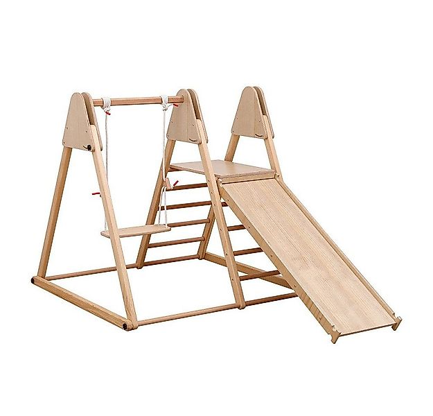 HOME DELUXE Klettergerüst Indoor IDA, (inkl. Leiter, Rutsche, Schaukel & Kl günstig online kaufen