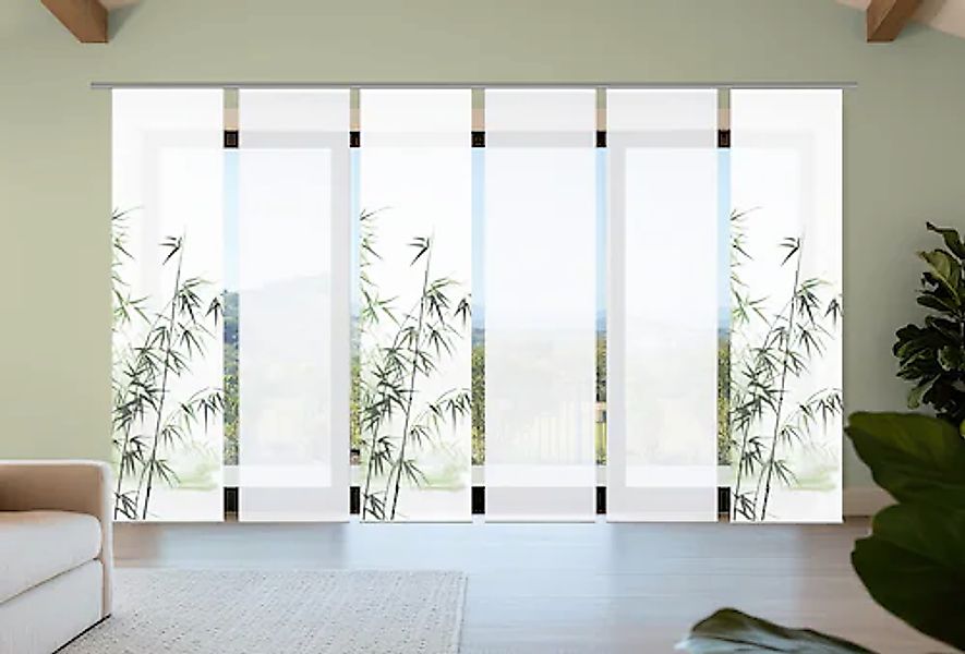 HOME in green Schiebegardine »RUFUS« Paneelwagen 6 Stk. tlg. Bambusoptik, S günstig online kaufen