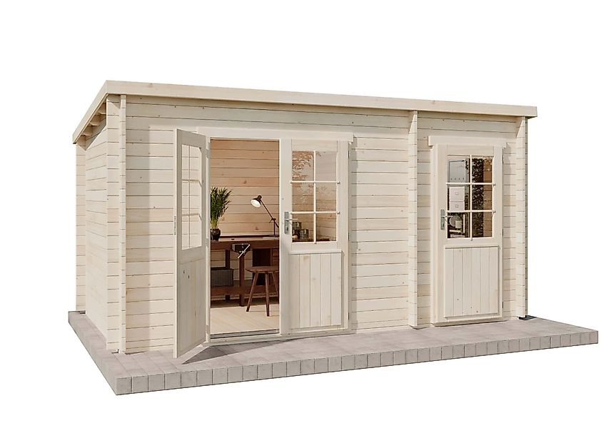 Alpholz Gartenhaus Maria-28 Natur 450 cm x 250 cm, imprägniert günstig online kaufen