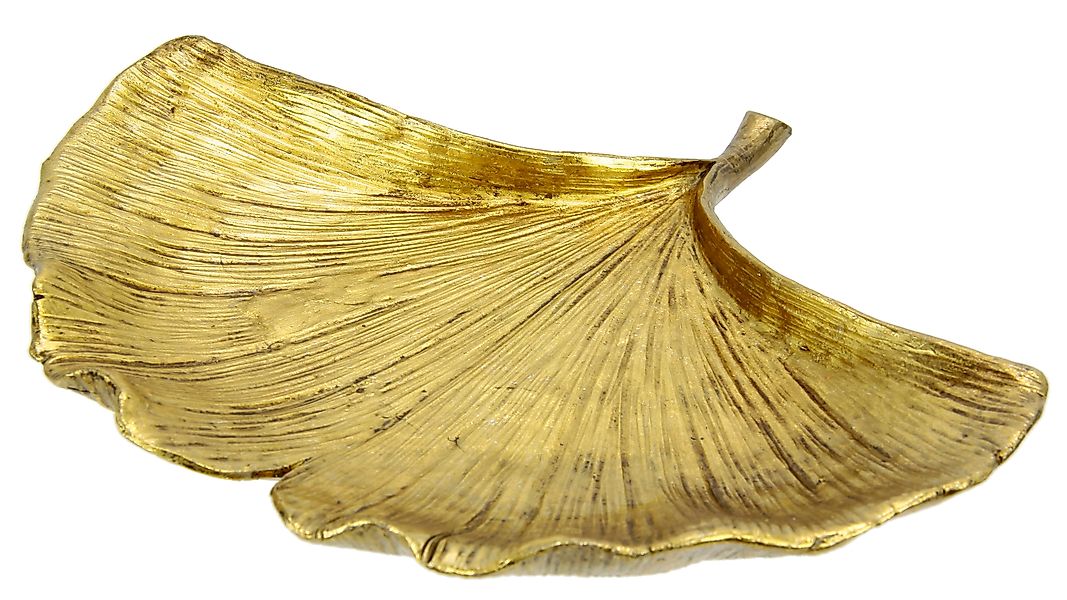 I.GE.A. Dekoschale Schale Ginkgoblatt aus Polyresin günstig online kaufen