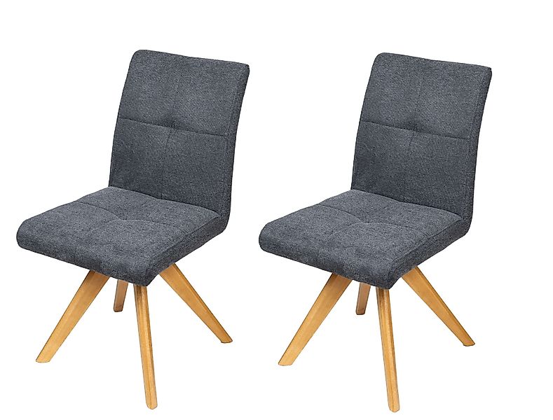 Home affaire Drehstuhl »Ida Polsterstuhl, Küchenstuhl, 4-Fußstuhl« () 2 Stk günstig online kaufen