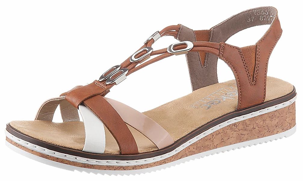 Rieker Riemchensandale, Sommerschuh, Sandalette, Keilabsatz, mit günstig online kaufen