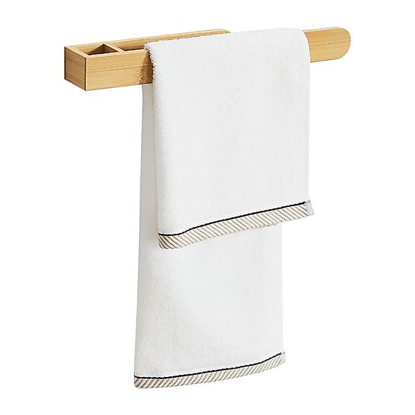 en.casa Handtuchstange, »Tønsberg« Wand-Handtuchhalter elbstklebend Bambus günstig online kaufen