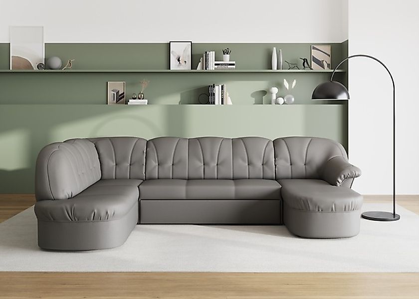 DOMO collection Wohnlandschaft »Pegnitz, zeitlos&modern, elegante Rückenste günstig online kaufen