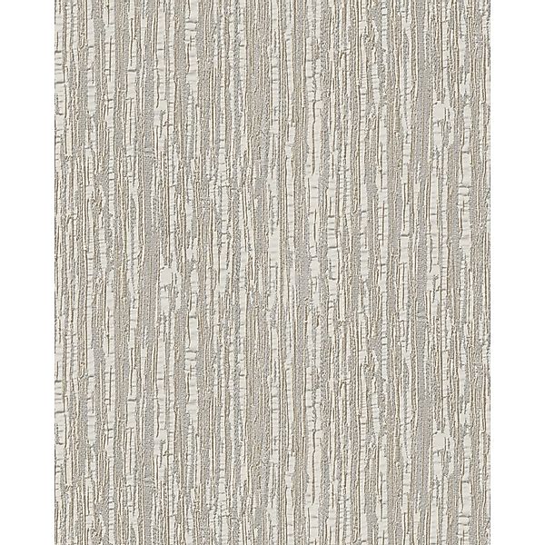 PROFHOME DE120082-DI Streifen Tapete Streifen glänzend Creme Weiß 0,53 m x günstig online kaufen