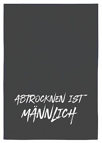 17,30 Hamburg Geschirrtuch ABTROCKNEN IST MÄNNLICH, Grau, (1-tlg), 50x70cm, günstig online kaufen