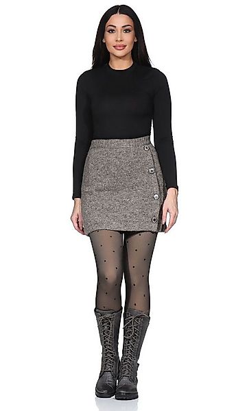 KUNST UND MAGIE Strickrock Strickrock kurzer Rock mit klassischem Muster Wo günstig online kaufen