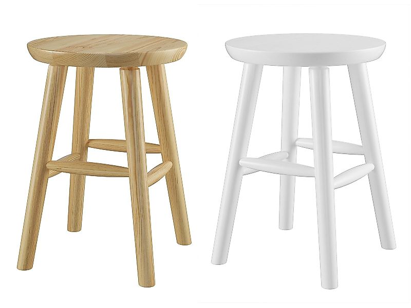 ERST-HOLZ Arbeitshocker Runder Holz-Hocker als Beistelltisch günstig online kaufen