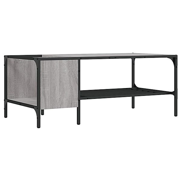 vidaXL Couchtisch Couchtisch mit Regal Grau günstig online kaufen