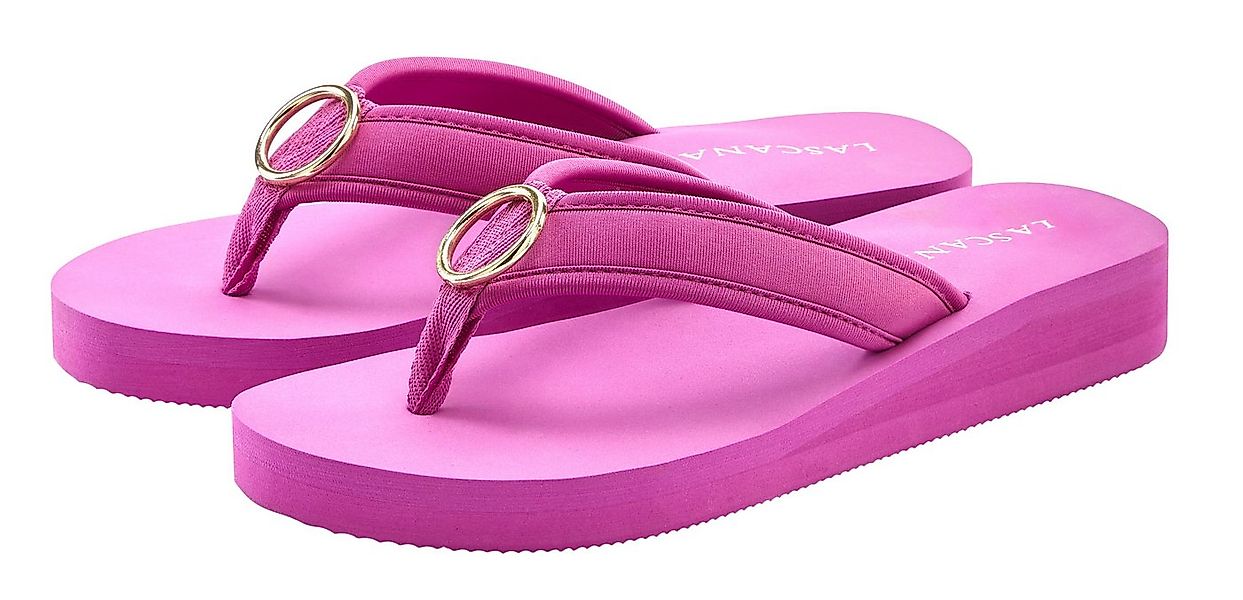 LASCANA Sandale, Badeschuh, Pantolette, Badelatsche, Flip Flop Badezehentre günstig online kaufen