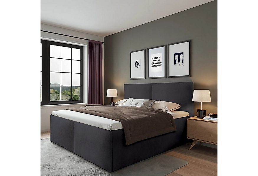 Halmon Schlafkomfort Betten Polsterbett Milano (Mit Bettkasten, erhältlich günstig online kaufen