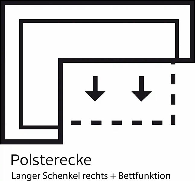 sit&more Ecksofa »Bansin L-Form«, wahlweise mit Bettfunktion günstig online kaufen