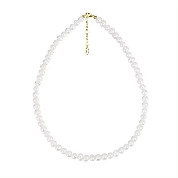 Runde Perlé Perlenkette Milla, handgefertigtes Perlencollier, günstig online kaufen