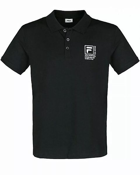 Fila Poloshirt Kurzarm Logo Shirt - RIGG Schwarz günstig online kaufen