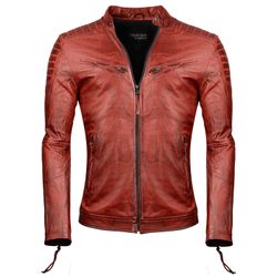 PAULGOS Lederjacke Herren Jacke Übergangsjacke Biker günstig online kaufen