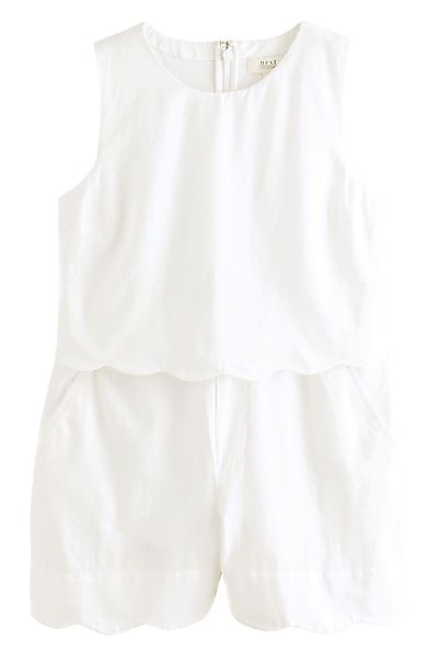 Next Playsuit Ärmelloser Playsuit mit Bogenkanten günstig online kaufen