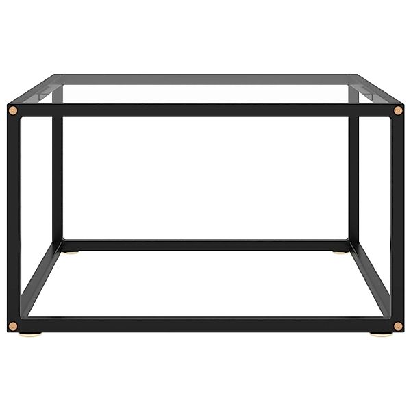 vidaXL Couchtisch Schwarz mit Hartglas 60x60x35 cm günstig online kaufen
