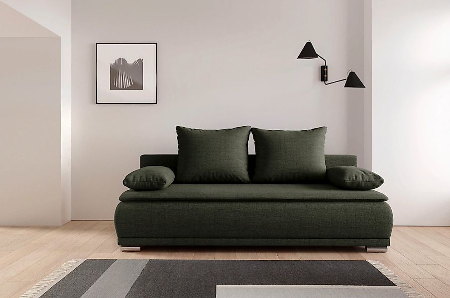 WERK2 Schlafsofa "Biggi, komfortabel & elegant, Schlaffunktion, Bettkasten, günstig online kaufen