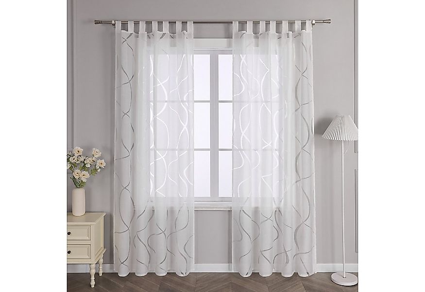 Joyswahl Gardine (1 St), Schlaufen, transparent, Fenster Gardinenschals Aus günstig online kaufen