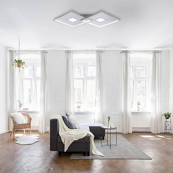 Paul Neuhaus LED Deckenleuchte »AMARA«, 2 flammig, Leuchtmittel LED-Board günstig online kaufen
