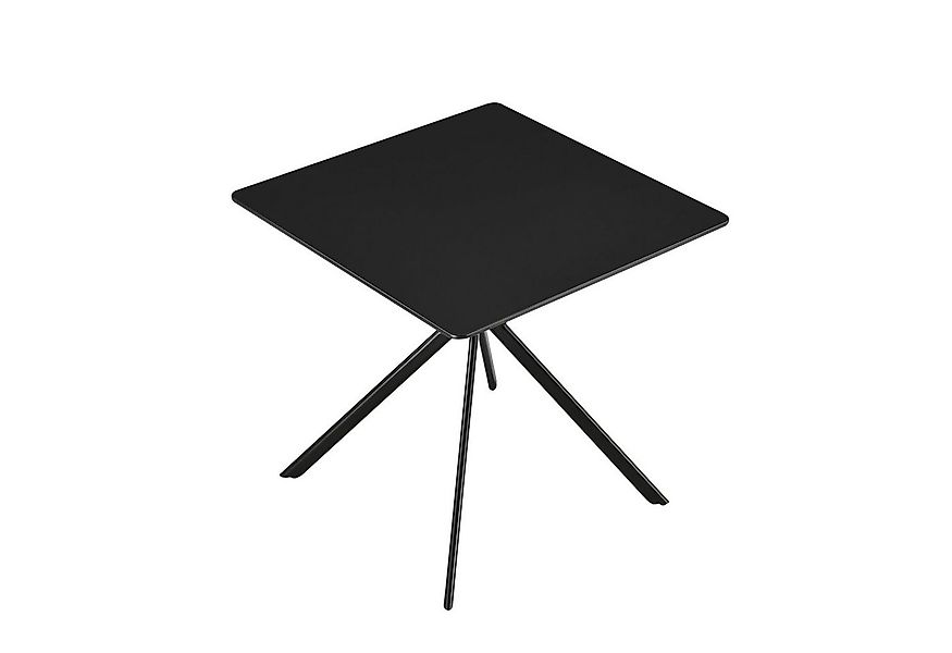 en.casa Esstisch, »Ankara« Küchentisch 78 x 78 x 75 cm Schwarz günstig online kaufen