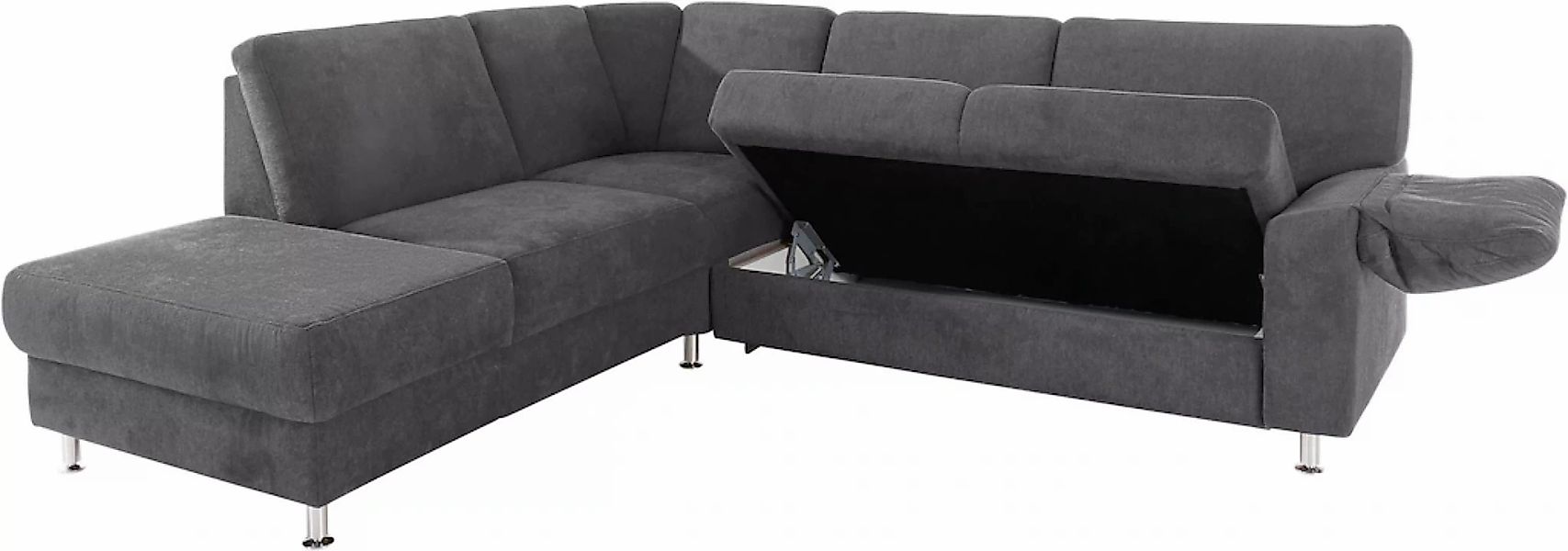 sit&more Ecksofa »Belfort L-Form«, wahlweise mit Vorziehsitz und Bettkasten günstig online kaufen