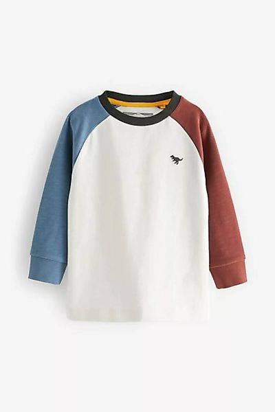 Next Langarmshirt Gemütliches Langarmshirt mit Farbblockdesign (1-tlg) günstig online kaufen