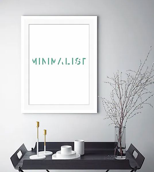 queence Bild »MINIMALIST« Modern   Schriftzug   Schriftzüge   Sprüche & Tex günstig online kaufen