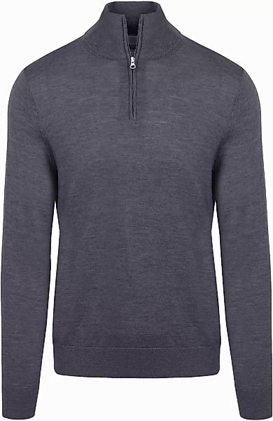 King Essentials The Michael Half Zip Pull Merino Anthrazit - Größe M günstig online kaufen