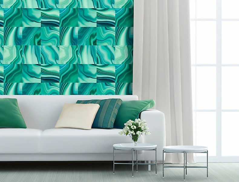 queence Vinyltapete »Noly«, bedruckt-Motiv-botanisch-floral-gemustert-natür günstig online kaufen