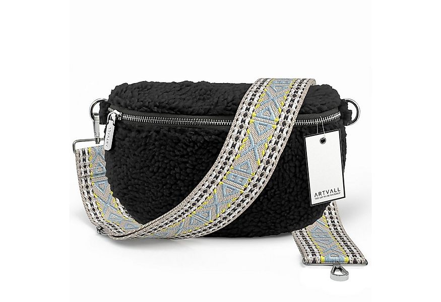 ARTVALL Umhängetasche Teddy Handtasche Brusttasche Crossbody Bag Schwarz (T günstig online kaufen