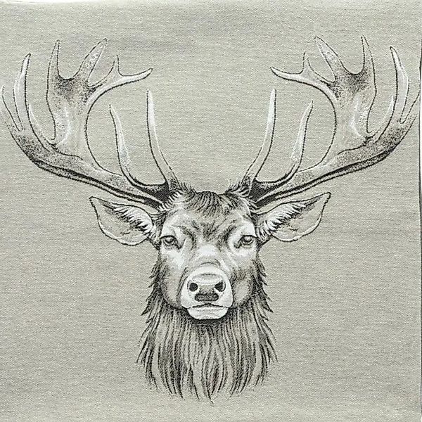 Home-trends24.de Kissenhülle Hirsch Kissenbezug Kissenhülle Hirschgeweih günstig online kaufen