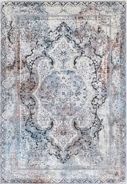 Carpetilla Designteppich Harmony Kurzflor Orientalisch grau Gr. 85 x 150 günstig online kaufen