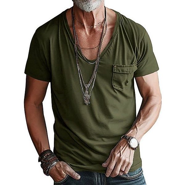 YRIIOMO T-Shirt Herren Oversize T Shirt aus recyceltem Polyester, atmungsak günstig online kaufen