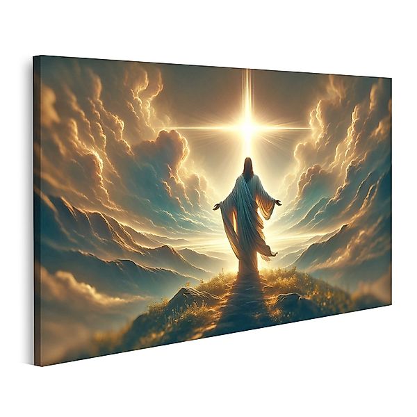 islandburner Leinwandbild Jesus im Sonnenlicht auf günstig online kaufen