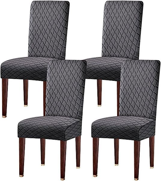Coonoor Sitzflächenhusse 2/4/6er Set Stretch Stuhlhussen für Esszimmerstühl günstig online kaufen